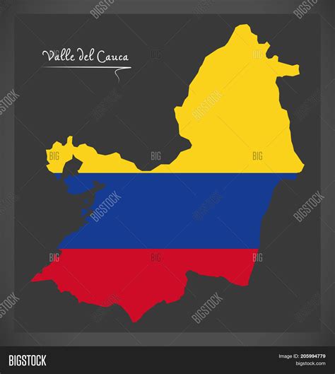 Valle Del Cauca Map Image & Photo (Free Trial) | Bigstock