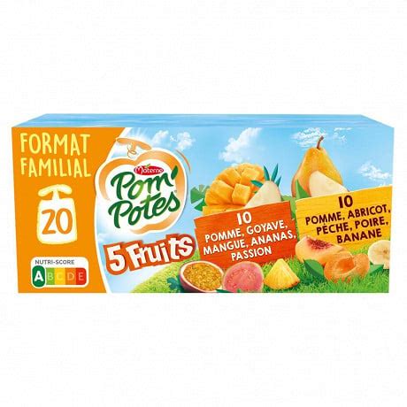 Pom Potes Compotes Gourdes Fruits Jaunes Et Exotiques X G