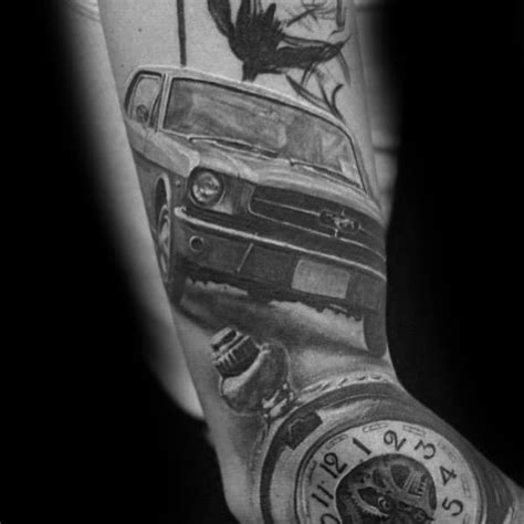 60 Ford Tattoos For Men Automotive Design Ideas