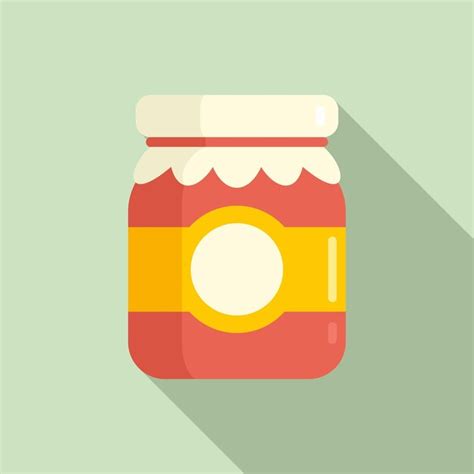 Premium Vector Berry Jam Jar Icon Flat Illustration Of Berry Jam Jar