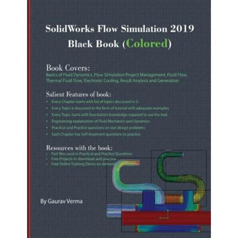 Solidworks Flow Simulation Black Book Colored Paperback