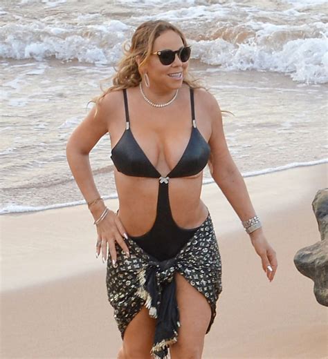 Mariah Carey In Bikini At A Beach In Maui Gotceleb