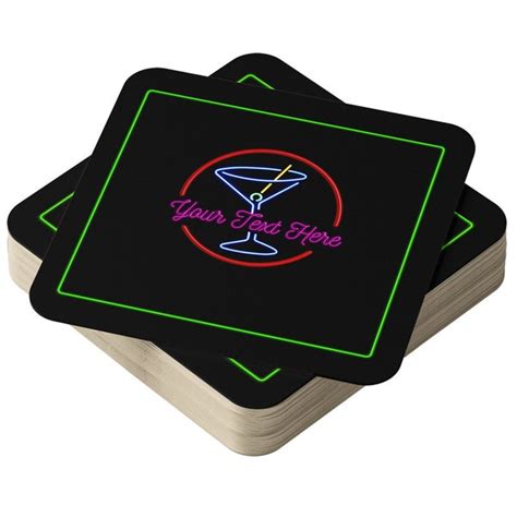 Personalised Coasters Cardboard Etsy