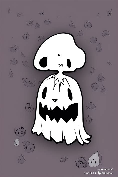 Chibi Ghost for Halloween · Creative Fabrica