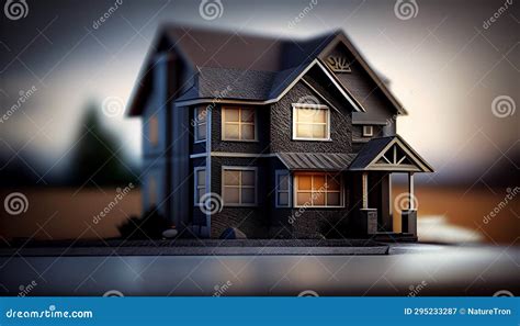 House in the Sky House in the Dark House in the Night Generative AI Stock Illustration ...