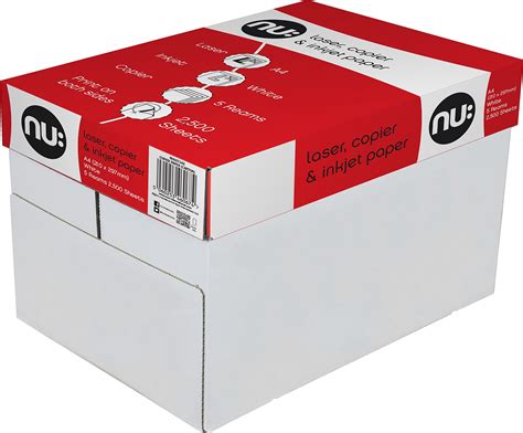 NU A4 Copier Paper Box Of 5 Reams Amazon Co Uk Stationery Office