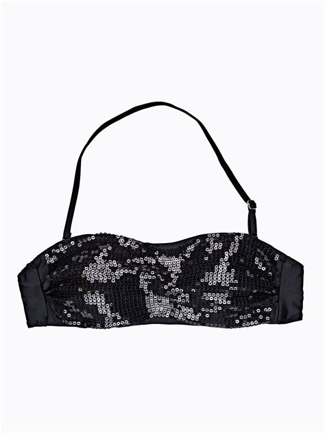 STRÓJ KĄPIELOWY BANDEAU BIKINI Z CEKINAMI góra GATE