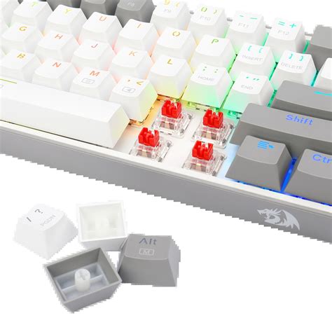 K617-RGB Fizz RGB White/Grey - Redragon - Oficjalna strona producenta