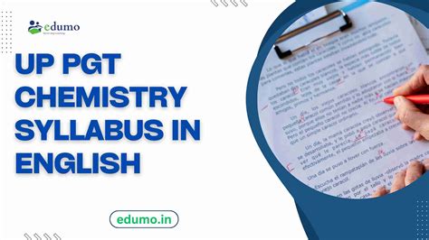 Up Pgt Chemistry Syllabus In English Pdf Detailed Syllabus Edumo