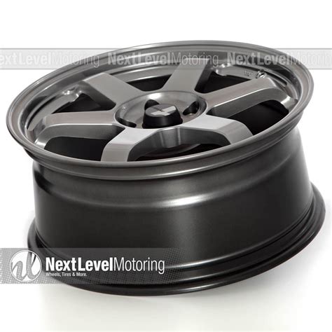 Avid1 Av 06 18x8 5x1143 35 Offset Hyper Black Te37 Style 6 Spokes