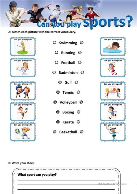 Sports English Esl Worksheets For Distance Learning And Physical