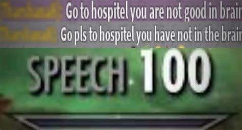 Speech 100 Meme Subido Por Epicrobloxgamer Memedroid