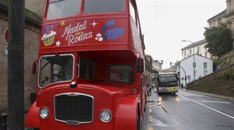 El autobús inglés de Nadal sobre Rodas ofrece hoy en Compostela