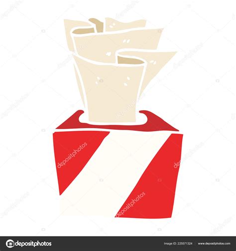 Cartoon Doodle Box Tissues Stock Vector Image By Lineartestpilot