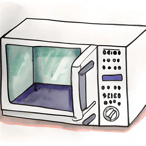 Microwave Watercolor Cartoon · Creative Fabrica