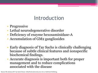 Late Onset Tay Sachs Disease Pptx