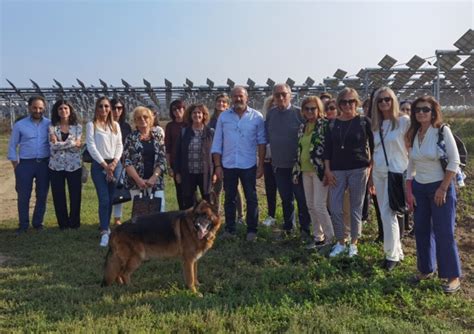 Gruppo Di Confagricoltura Donna In Visita Al Parco Agrovoltaico Di