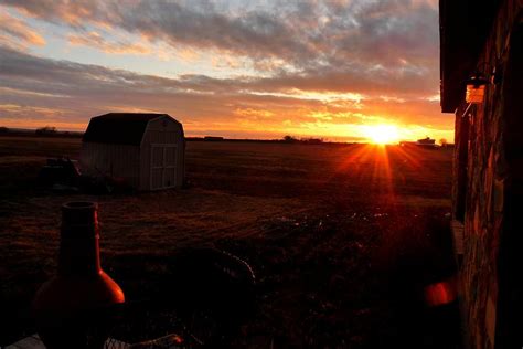 Texas Farmland Sunset Photograph By Marilyn Burton Fine Art America