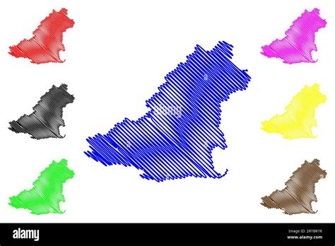 Lake Lanao (Republic of the Philippines) map vector illustration ...