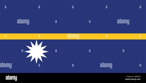 La Bandera Oficial De Nauru Como Vector Imagen Vector De Stock Alamy