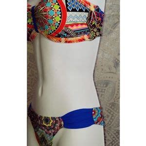 Coral Tropics Swim Coral Tropics Boho Tribal Aztec Piece Bikini S Poshmark