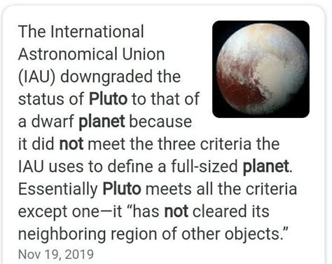 Why Is Pluto Considered A Dwarf Planet