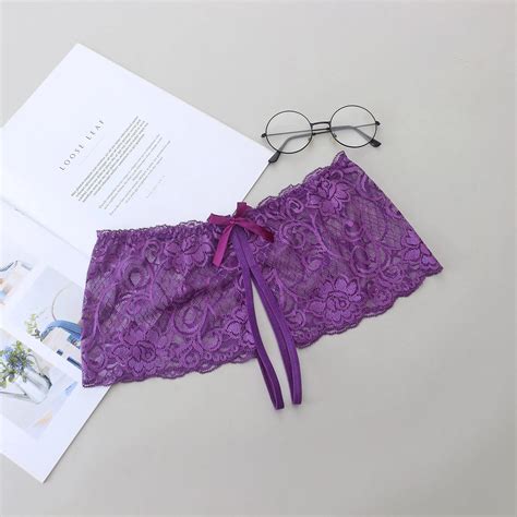 Soutien gorge Sous vêtements Sexy pour femmes nœud Porno sans entrejambe G string Lingerie