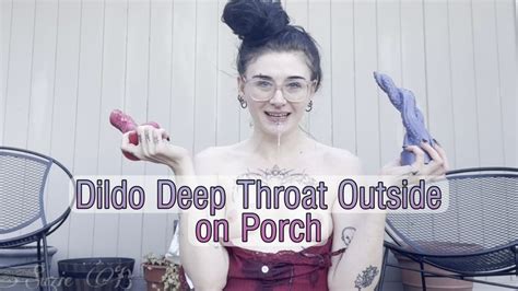 Dildo Deep Throat Outside On Porch FreeRangeSlut Clips Sale