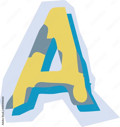 Magazine Cutout Alphabet Letter A Ransom Note Letter A Uppercase