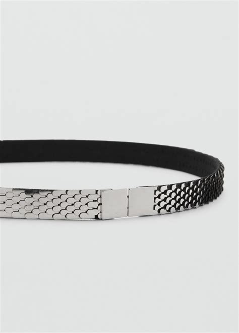 Skinny Metal Belt Women Mango Thailand