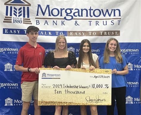 Morgantown Bank Andtrust Awards 10k In Scholarships Beech Tree News