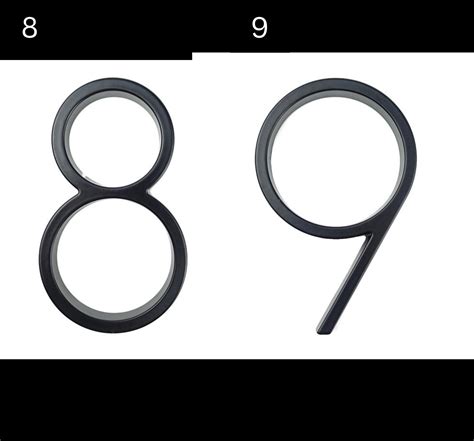 Black Floating House Numbers Floating Address Sign Door Numbers Address Plaque Modern House