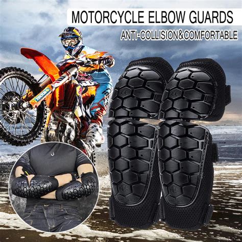 Buy One Size Outdoor Motorcycle Elbow Shin Pad Guards Brace Riding