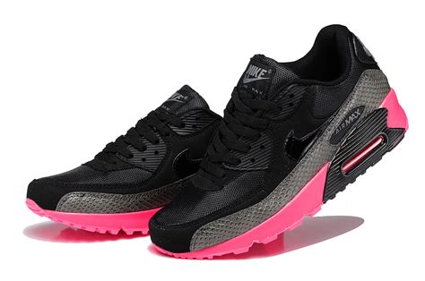 Nike Air Max 90 Soldes Air Max 90 Noir Et Rose Femme Basket Nike Air