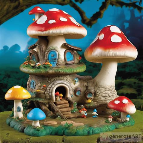 Discover Smurfs New Mushroom House Toy Generateart