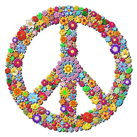 Flower Power Peace Symbol Peace And Love Peace