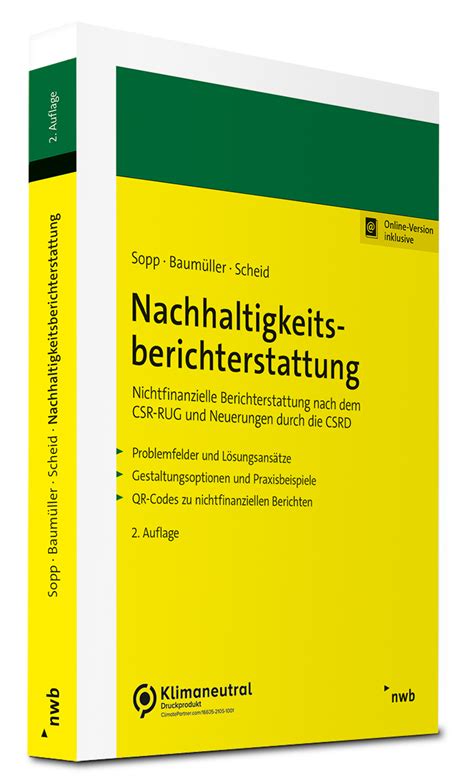 Nachhaltigkeitsberichterstattung NWB Shop