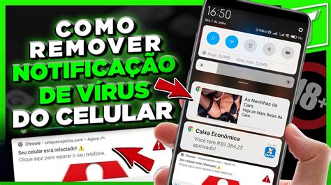 COMO REMOVER VÍRUS DE NOTIFICAÇÃO DO CELULAR YouTube