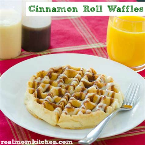 Cinnamon Roll Waffles Real Mom Kitchen