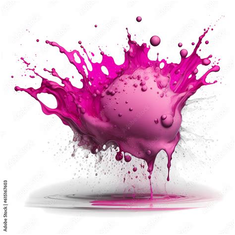 Pink watercolor splash in motion for art design Stock Illustration | Adobe Stock