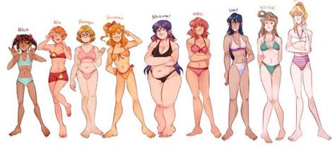 Anime Body Types / In a weird way, maybe curvy women in anime may help bring some acceptance of ...