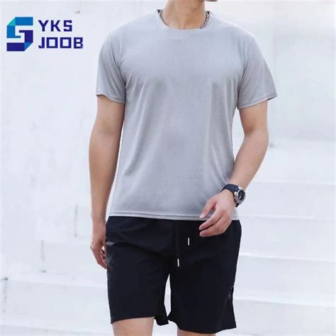 Tracksuit Men Summer Casual Sets Ice Silk Quick Drying Breathable Loose