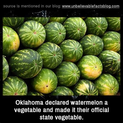 Oklahoma Declared Watermelon A Vegetable And Made It Their Official