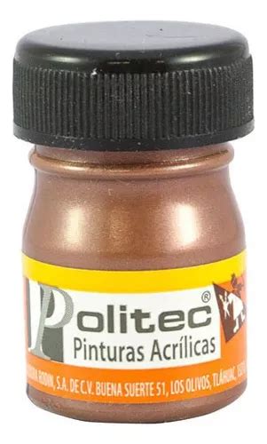 Politec Acrilica 20ml Nacar Serie 500 Pieza Color 504 Nacar Cafe