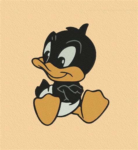 Baby Daffy Duck Looney Tunes Embroidery Design File Formats Etsy