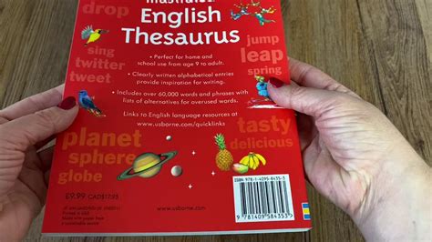 Illustrated English Thesaurus Usborne Youtube