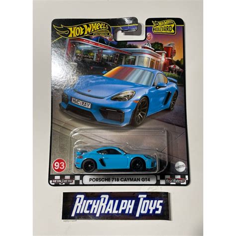 Hot Wheels Premium Boulevard Porsche Cayman GT Shopee Philippines
