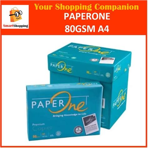 PaperOne Green A4 Paper 80g 80gsm 5 Reams 1 Box A4 Copier Xerox