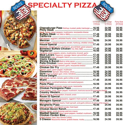 Specialty Pizza Route33 Pizza House