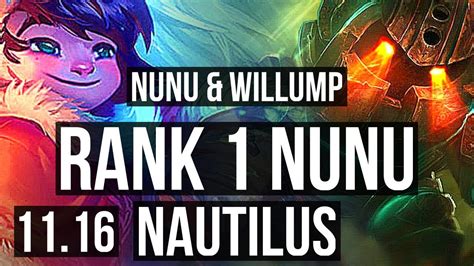 Nunu And Willump Vs Nautilus Jungle Rank 1 Nunu 5012 600 Games